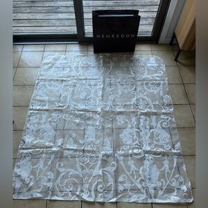 Henredon Vintage Cornely lace pattern sheer upholstery fabric 52”w x 58”l